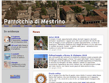 Tablet Screenshot of parrocchiadimestrino.it